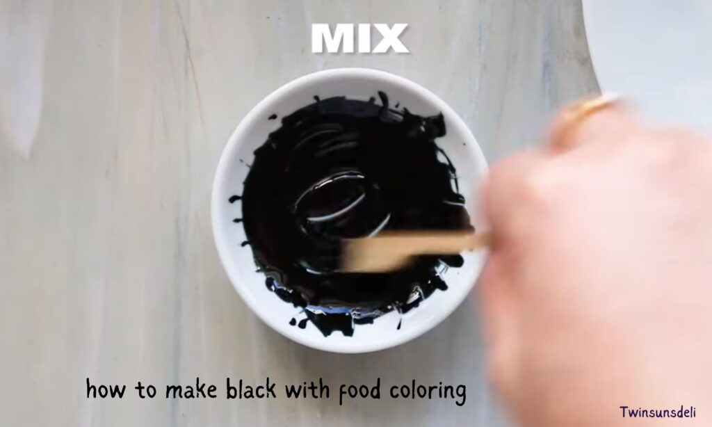 how to make black with food coloring