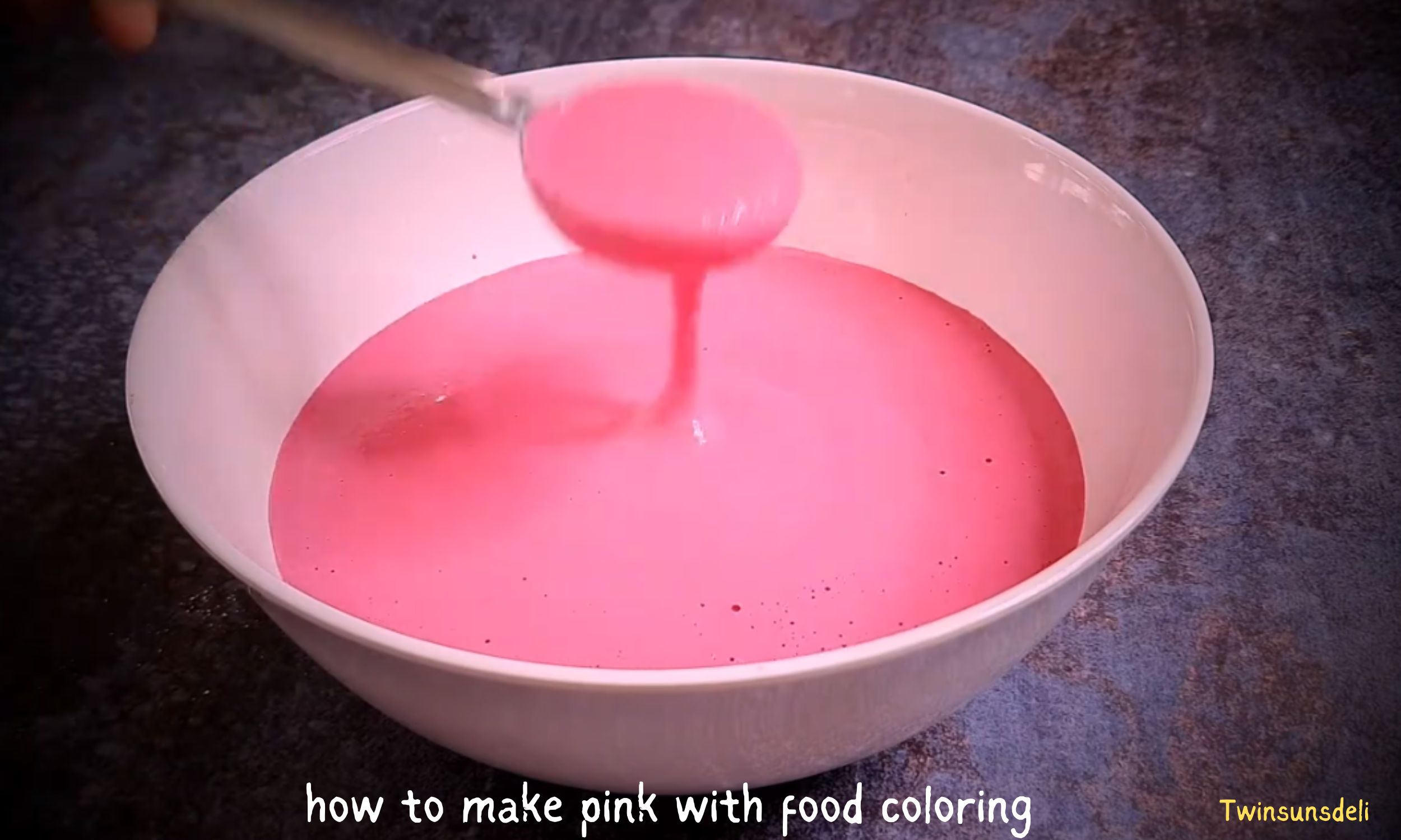 How to make pink with food coloring