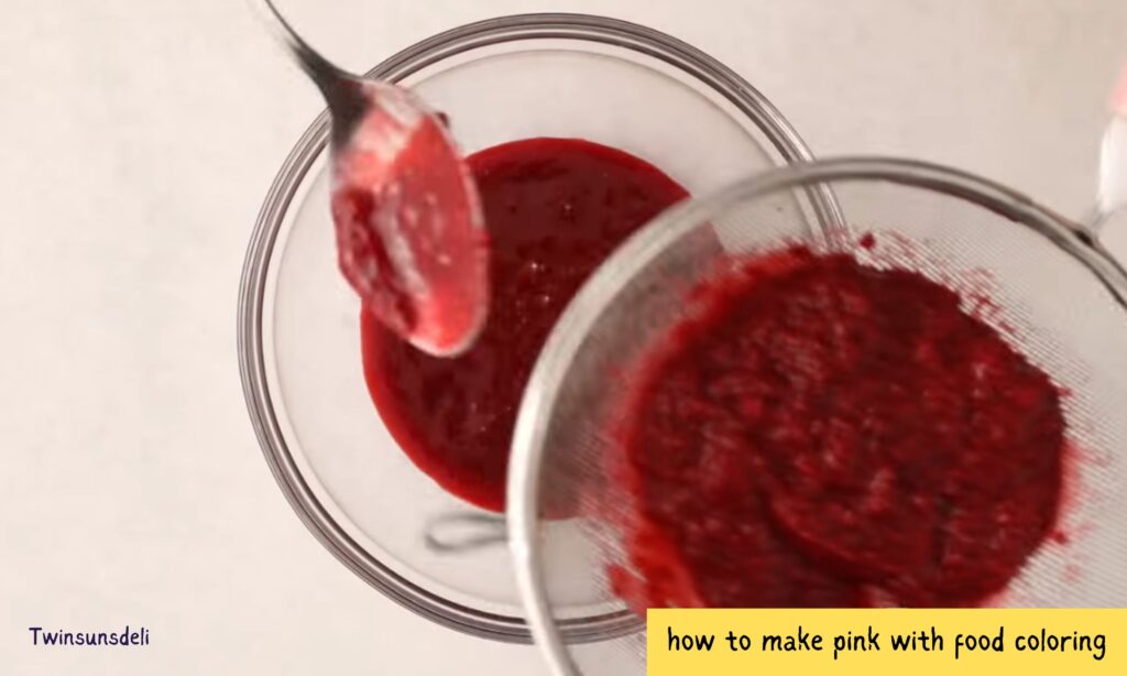 How to make pink with food coloring