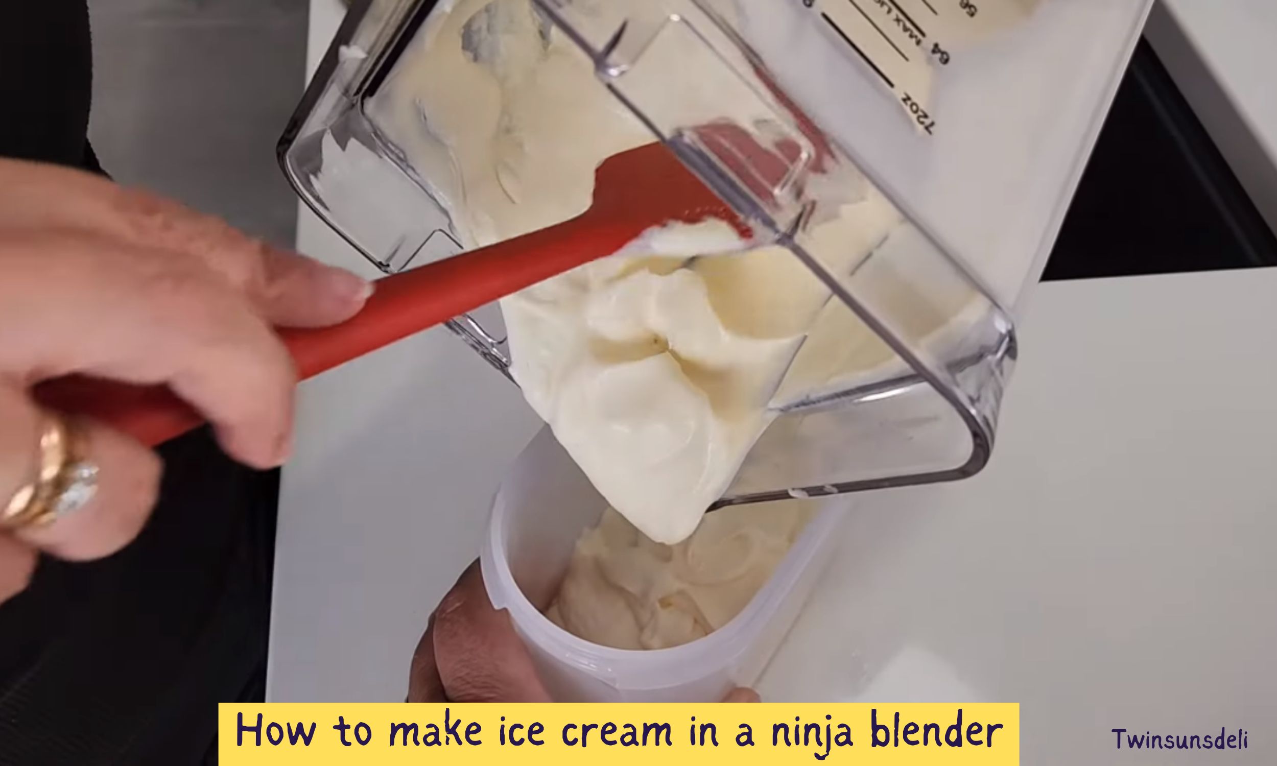 How to make ice cream in a ninja blender