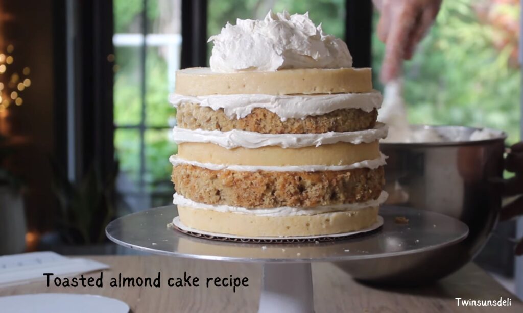Toasted almond cake recipe