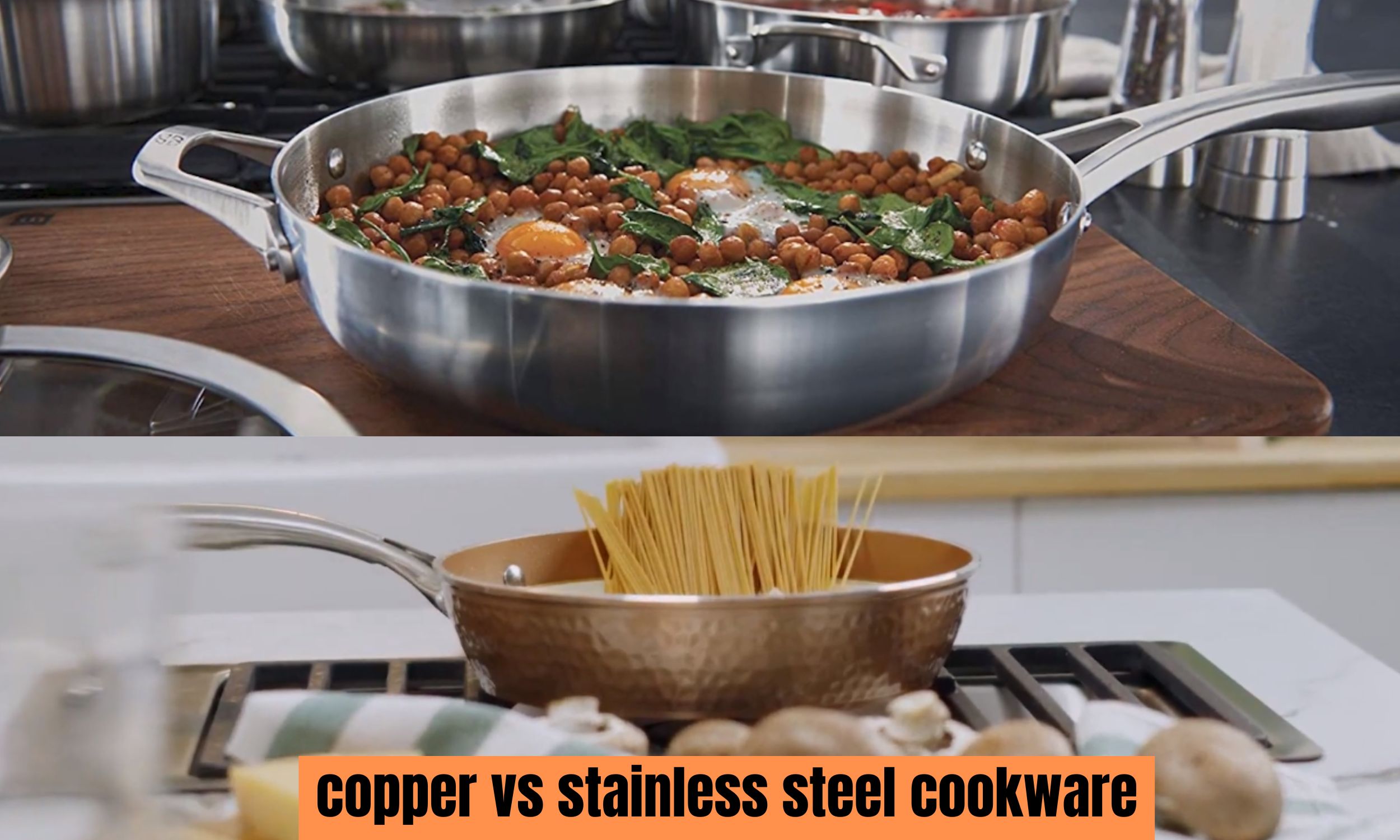 Copper vs stainless steel cookware